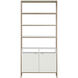 Ambrose Champagne Gold / Cream Modular Bookcase, Large